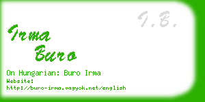 irma buro business card